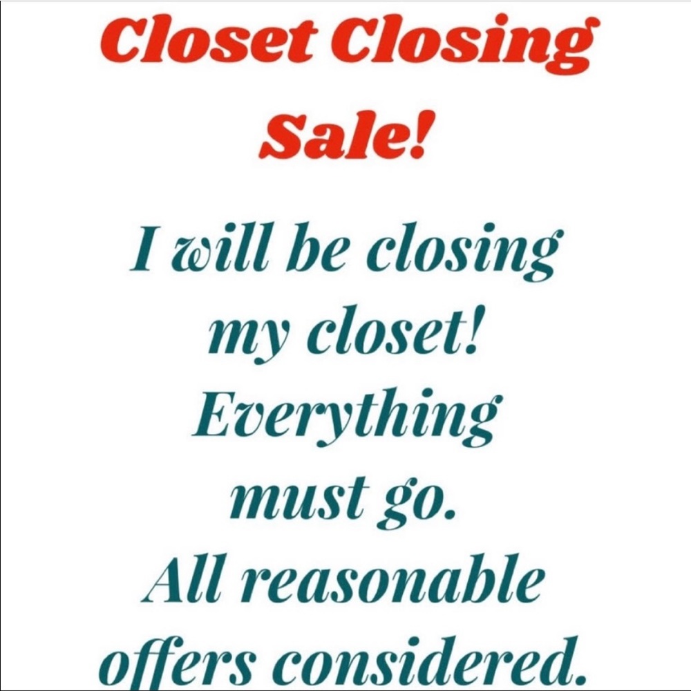 Closet Closing Sale